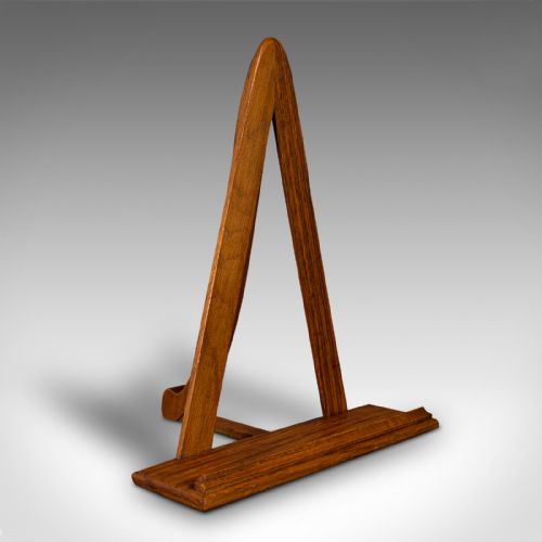 fig 3. Pair Of Antique Folio Stands, English, Oak, Book Rest, Recital, Cotswold School