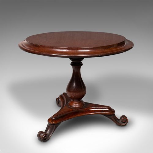 fig 1. Small Antique Apprentice Table, English Miniature Furniture, Tilt Top, Victorian