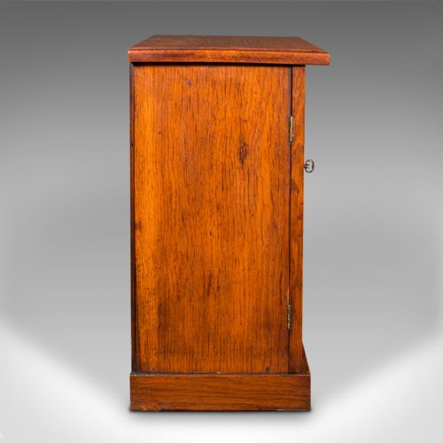 fig 3. Antique Wellington Chest of Drawers, English, Oak, Specimen Cabinet, Victorian