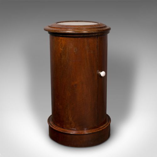 fig 1. Antique Washstand, English, Pot Cupboard, Bedroom Night Stand, Victorian, C.1850