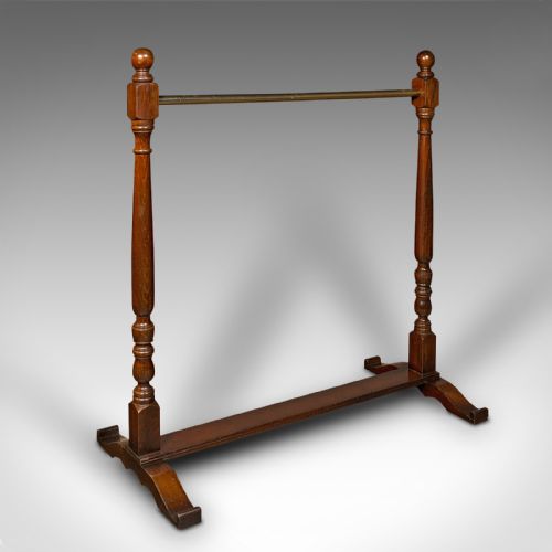 Tall Antique Robe Rail, English Rug Stand, Towel Dryer, Country House, Edwardian