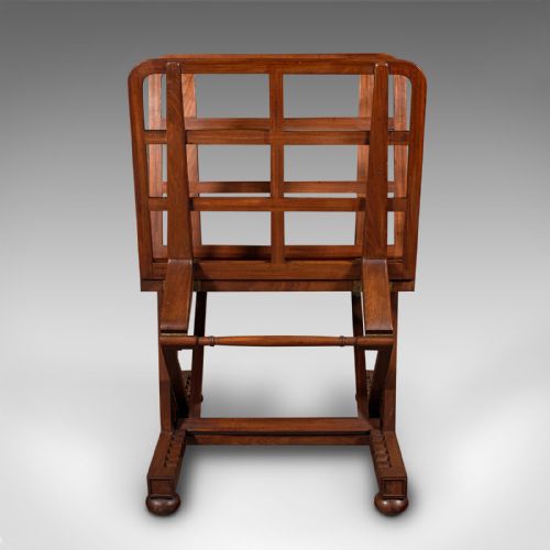 ANTIQUE MASTER ARTIST'S FOLIO STAND ENGLISH ADJUSTABLE PICTURE RACK REGENCY - ADDITIONAL PHOTO 5