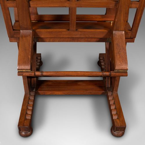 ANTIQUE MASTER ARTIST'S FOLIO STAND ENGLISH ADJUSTABLE PICTURE RACK REGENCY - ADDITIONAL PHOTO 9