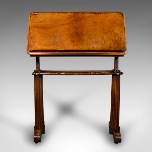 fig 2. Antique Adjustable Reading Table, English, Lectern, Recital Stand, William IV