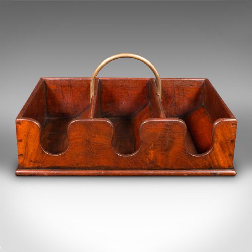Antique Country House Sommelier's Case, English, Wine Bottle Caddy, Victorian