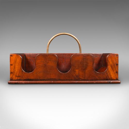 fig 1. Antique Country House Sommelier's Case, English, Wine Bottle Caddy, Victorian