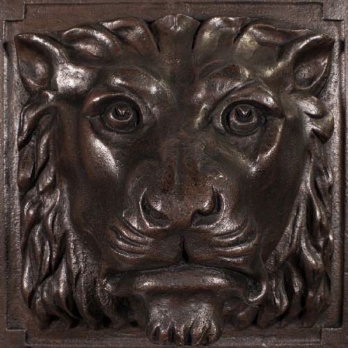fig 2. Heavy Antique Country House Lion Wall Plaque, English, Decor, Relief, Victorian