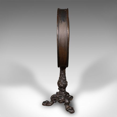 fig 3. Antique Dining Hall Gong, English Bronze, Cast Iron, Ceremonial, Victorian, 1850