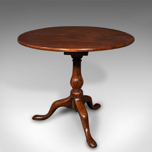 fig 3. Antique Tilt Top Table, English, Mahogany, Side, Lamp, Rotary, Georgian, C.1760