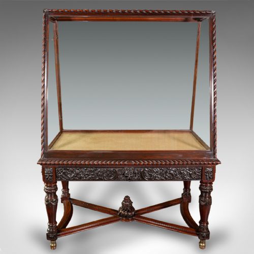 fig 2. Very Large Antique Museum Cabinet, English, Walnut, Holland and Sons, Victorian