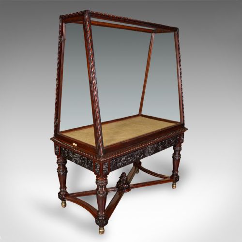 fig 3. Very Large Antique Museum Cabinet, English, Walnut, Holland and Sons, Victorian