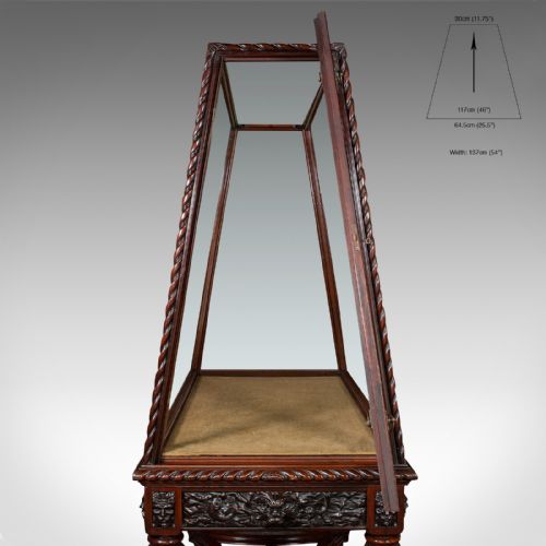fig 6. Very Large Antique Museum Cabinet, English, Walnut, Holland and Sons, Victorian