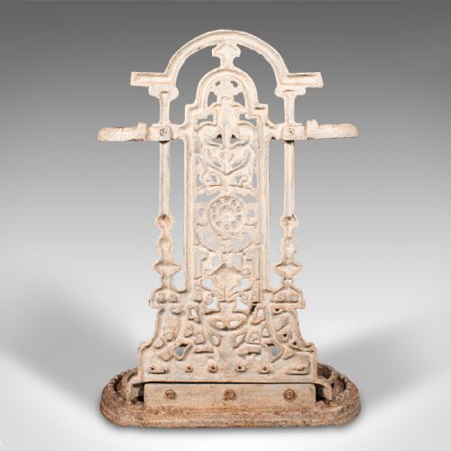 fig 4. Antique Decorative Umbrella Rack, English, Painted, Hall, Stick Stand, Victorian