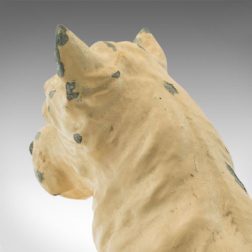 ANTIQUE DECORATIVE WESTIE FIGURE BRITISH SPELTER TERRIER ORNAMENT EDWARDIAN - ADDITIONAL PHOTO 10