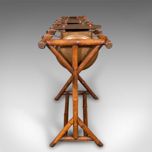fig 4. Antique Xylophone, English, Bronze, Bamboo, Musical Instrument, Victorian, 1900