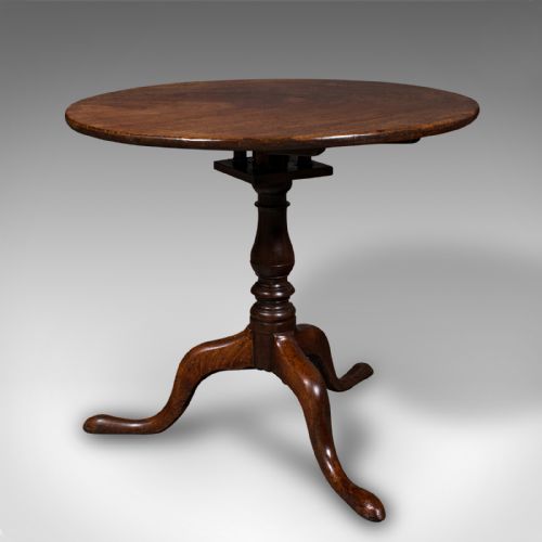 fig 1. Antique Occasional Table, English, Tilt Top, Lamp, Afternoon Tea, Georgian, 1800