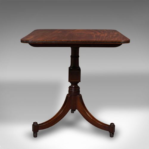 ANTIQUE OCCASIONAL TABLE ENGLISH TILT TOP LAMP WINE EMPIRE TASTE REGENCY - ADDITIONAL PHOTO 2