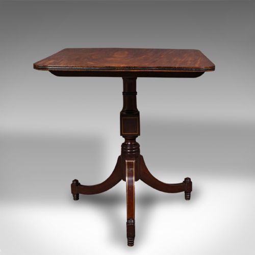 ANTIQUE OCCASIONAL TABLE ENGLISH TILT TOP LAMP WINE EMPIRE TASTE REGENCY - ADDITIONAL PHOTO 5