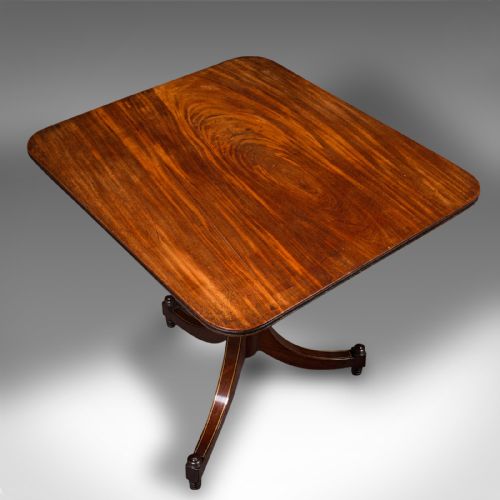 ANTIQUE OCCASIONAL TABLE ENGLISH TILT TOP LAMP WINE EMPIRE TASTE REGENCY - ADDITIONAL PHOTO 6