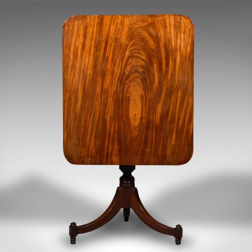 ANTIQUE OCCASIONAL TABLE ENGLISH TILT TOP LAMP WINE EMPIRE TASTE REGENCY - ADDITIONAL PHOTO 8