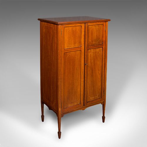 Antique Gentleman's Literary Cabinet, English, Music, Folio Stand, Edwardian