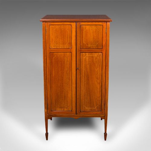 fig 1. Antique Gentleman's Literary Cabinet, English, Music, Folio Stand, Edwardian