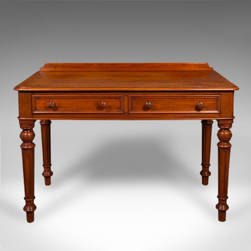 fig 1. Antique Ladies Writing Desk, English, Correspondence, Side, Mid Victorian