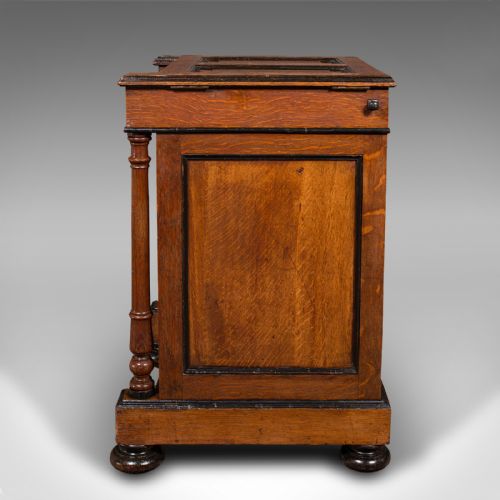 ANTIQUE ARTIST'S MATERIALS TABLE ENGLISH OAK STAND ROBERSON CO VICTORIAN - ADDITIONAL PHOTO 5