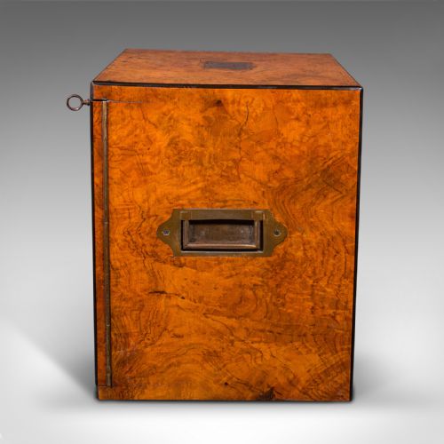 fig 3. Antique Gentleman's Cigar Humidor, English, Campaign Smoker's Box, Regency, 1820