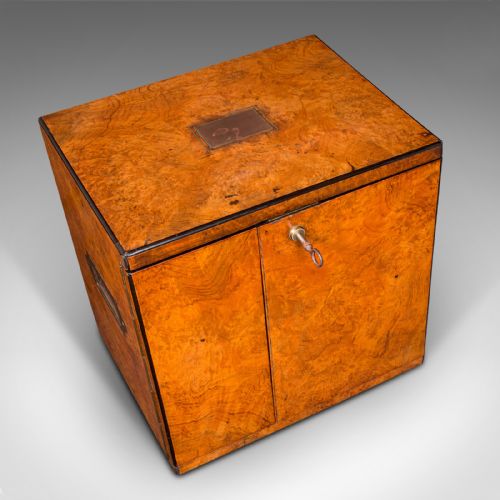 fig 6. Antique Gentleman's Cigar Humidor, English, Campaign Smoker's Box, Regency, 1820