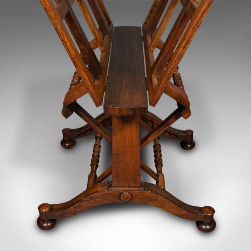 ANTIQUE ARTIST'S FOLIO STAND ENGLISH ARCHITECT'S PICTURE RACK REGENCY C1820 - ADDITIONAL PHOTO 9