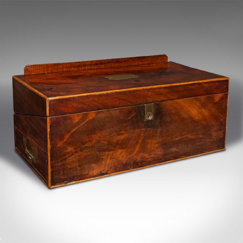 fig 3. Antique Rector's Writing Slope, English, Correspondence Case, Georgian, C.1800