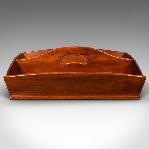 fig 2. Antique Valet's Work Box, English, Butler's Carry, Cutlery Tray, Edwardian, 1910