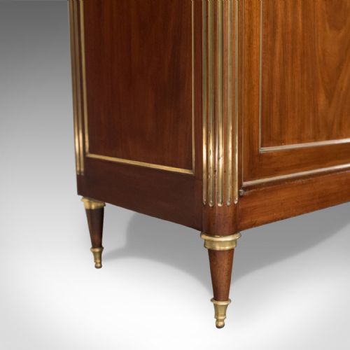 fig 2. 19th Century French Louis XVI Revival Two Door Bookcase Vitrine Cabinet