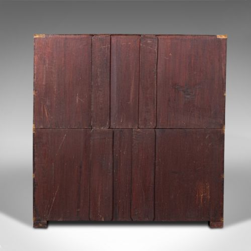fig 6. Antique Campaign Bureau, Anglo Indian, Teak, Colonial Writing Desk, Victorian