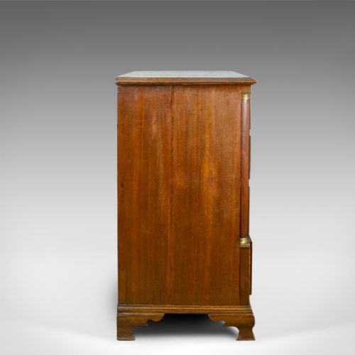 fig 2. Antique, Chest of Drawers, Oak, English, Georgian, Tallboy, 18th Century c.1780