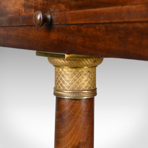 ANTIQUE WRITING TABLE ENGLISH REGENCY MAHOGANY DAVENPORT CIRCA 1820 - ADDITIONAL PHOTO 8