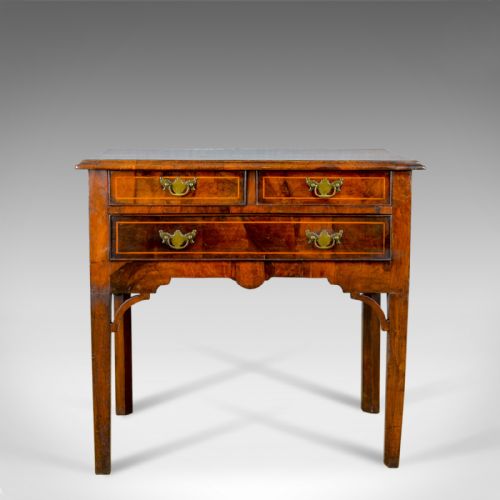 ANTIQUE LOWBOY ENGLISH GEORGIAN WALNUT SIDE TABLE EARLY C19TH CIRCA 1800 - ADDITIONAL PHOTO 1
