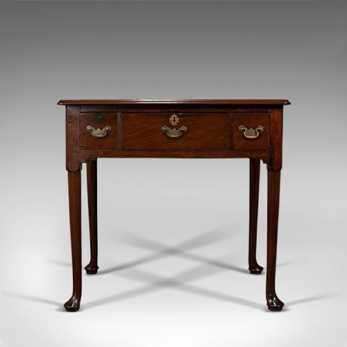 fig 3. Fine Antique Lowboy, English, Mahogany, Side, Serving Table, Georgian, C.1780