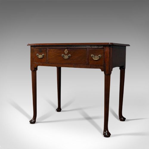 fig 4. Fine Antique Lowboy, English, Mahogany, Side, Serving Table, Georgian, C.1780