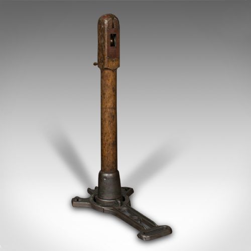 fig 4. Pair Of Antique Lawn Tennis Posts, English, Net Pole Mount, Slazenger, Edwardian