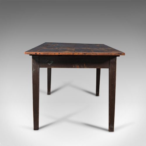 fig 3. Antique Farmhouse Table, English, Pine, Dining, Kitchen, Victorian, Circa 1900