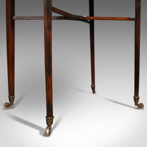ANTIQUE SEWING TABLE ENGLISH MAHOGANY SILK COTTON WORK REGENCY CIRCA 1820 - ADDITIONAL PHOTO 11