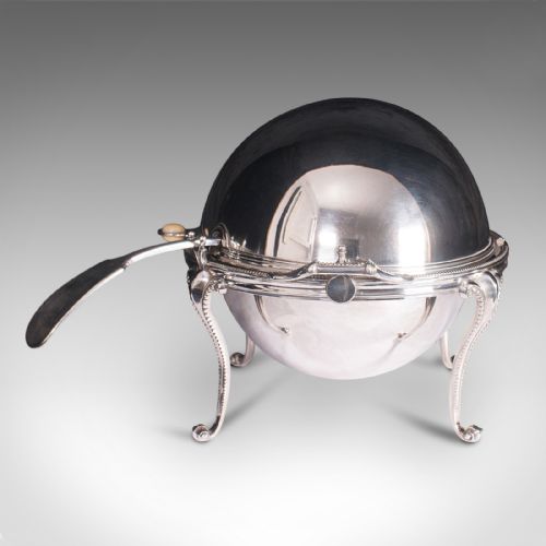 fig 4. Antique Rollover Butter Dish, English, Silver Plate, Soup Tureen, Victorian