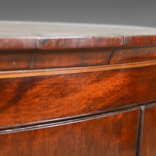 fig 4. Antique Corner Cabinet, Late Georgian, Bow Fronted, Mahogany, Hanging, c.1800