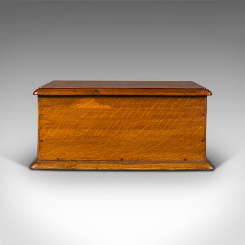 fig 5. Antique Canteen, English, Oak, Campaign Cutlery, Specimen Drawers, Edwardian