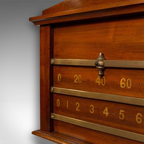 fig 2. Antique Billiards Scoreboard, English, Snooker, Palmer & Sons, London, Edwardian