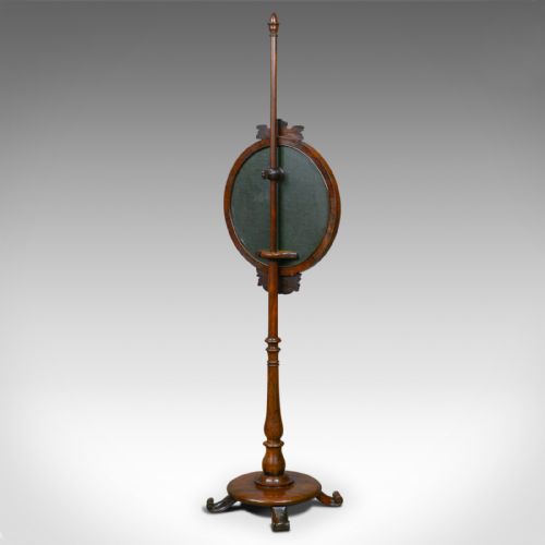 fig 2. Antique, Pole Screen, Regency, Fire Screen, Needlepoint, Tapestry Circa 1820