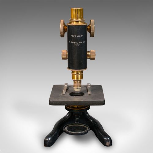 fig 2. Antique Cased Microscope, English, Scientific Instrument, Watson of London, 1920
