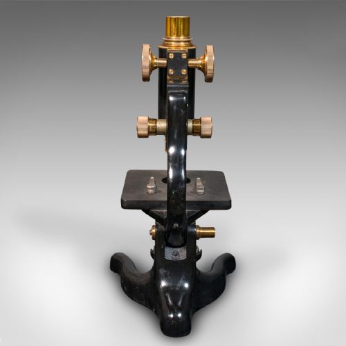 fig 3. Antique Cased Microscope, English, Scientific Instrument, Watson of London, 1920